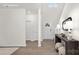 Bright entryway featuring a white front door, stylish console table, and modern decor at 448 Berryman Rd, Rock Hill, SC 29732