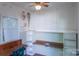 Storage room with shelves, work surface and peg board at 4501 Bainview Dr, Mint Hill, NC 28227