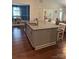 Spacious kitchen with a granite island, stainless steel appliances, and hardwood floors at 4561 N Wynswept N Dr, Maiden, NC 28650