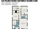 Second floor plan featuring multiple bedrooms and bathrooms at 620 Palmer Sw Ave, Concord, NC 28027