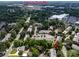 An aerial view of the homes in a suburban neighborhood near Carolina Place Mall in Charlotte, NC at 8835 Hunter Ridge Dr, Charlotte, NC 28226