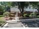 This home features a fenced in backyard, landscaping, and parking at 8835 Hunter Ridge Dr, Charlotte, NC 28226
