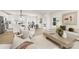 Open-concept living space flowing into the dining area, with modern decor at 9423 Weston Woods Ln, Charlotte, NC 28216