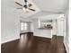 Open floor plan leading to a bright modern kitchen with stainless appliances at 9916 Meadowmead Ct # 17, Charlotte, NC 28273