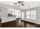 Open floor plan with hardwood floors and lots of natural light at 9916 Meadowmead Ct # 17, Charlotte, NC 28273