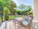 Spacious deck with a dining table and chairs, perfect for outdoor entertaining and relaxation at 1103 Cooper Ln, Indian Trail, NC 28079