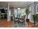 Charming dining area with round table, plantation shutters, and natural light at 11232 Tradition View Dr, Charlotte, NC 28269