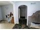 A hallway and walls in need of repair presents a renovation opportunity at 1224 Bailey St, Albemarle, NC 28001