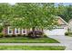Attractive home showcasing stone accents, a well-maintained lawn, and a two-car garage, enhancing its visual appeal at 1244 Saint Johns Ave, Matthews, NC 28104