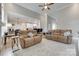 Spacious living room featuring hardwood floors, modern furniture, and an open layout at 1342 Crown Ridge Dr # 38, Fort Mill, SC 29708