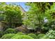 Beautiful stone house with landscaped front yard and manicured shrubs at 1550 High St, Charlotte, NC 28211