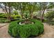 Beautiful water fountain surrounded by lush greenery at 1550 High St, Charlotte, NC 28211
