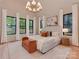 Bright and airy bedroom featuring paneled walls, large windows, and elegant furnishings at 1807 Arnold Dr, Charlotte, NC 28205