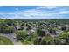 A wide aerial view of a residential area with mature trees and houses dotting the landscape at 2008 Taras Trace Dr, Statesville, NC 28625
