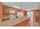 Practical kitchen with a breakfast bar and direct access to the dining area and sliding doors at 2008 Taras Trace Dr, Statesville, NC 28625