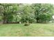 Large backyard featuring mature trees and ample green space for outdoor activities at 2412 Wedgewood Dr, Salisbury, NC 28146
