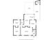Detailed floor plan showcasing layout and dimensions of the first floor at 3020 Hampton Ave, Charlotte, NC 28207