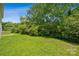 Expansive backyard space surrounded by trees, offering a private outdoor retreat at 3038 Twin Peaks Ct, Monroe, NC 28110