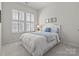 Cozy bedroom with natural light, shuttered windows, and a comfortable bed with blue accents at 329 Brambling Ct, Monroe, NC 28110