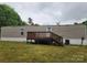 View of back of home with spacious deck and yard at 544 Bentley Rd, Shelby, NC 28152