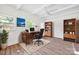 Cozy office space with desk, bookshelves, and a ceiling fan at 612 Summerow Rd # Lot 22, Stanley, NC 28164
