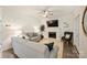 Charming living room with fireplace, neutral tones, and ample natural light at 6723 Joliette Ln, Charlotte, NC 28277