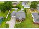 Aerial view of home featuring a well-maintained lawn and mature trees in a neighborhood at 102 Sussex Ave, Cherryville, NC 28021