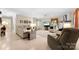 Spacious living room with a fireplace, comfortable seating, and bright, neutral paint at 102 Sussex Ave, Cherryville, NC 28021