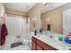 A functional bathroom features a combination tub and shower and a vanity sink at 1346 Mandy Place Ct, Charlotte, NC 28216