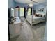 Charming blue bedroom with canopy bed, desk, and ribbon display at 19409 Laurel Glen Ave, Cornelius, NC 28031