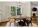 Inviting breakfast area with a view of the outdoors and cozy, neutral tones throughout at 3134 Old Chapel Ln, Charlotte, NC 28210