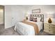 Serene bedroom with a comfortable bed, stylish decor, and ample closet space at 414 Janie Nw Cir, Newton, NC 28658