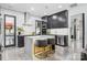 Stylish kitchen featuring modern cabinets, stainless steel appliances, and a large island at 444 Starnes Circle Dr, Taylorsville, NC 28681
