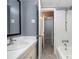 Bathroom with a vanity, toilet, and a view into the shower/tub at 4609 Coronado Dr # N, Charlotte, NC 28212