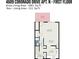 A clear floor plan of the unit's first floor showcases the layout of rooms at 4609 Coronado Dr # N, Charlotte, NC 28212