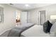 Relaxing bedroom featuring neutral tones, comfortable bedding, and access to a modern bathroom at 611 Olmsted Park Pl # C, Charlotte, NC 28203