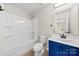 Bathroom features a shower and tub combination, with a vanity and toilet at 614 Oldham Ln, Rock Hill, SC 29732
