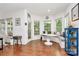 Cozy dining area featuring a built-in seating area and lots of natural light at 9930 Karras Commons Way, Matthews, NC 28105