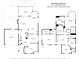 Detailed floor plan showcasing the layout of the home with dimensions for the main and upper levels at 9930 Karras Commons Way, Matthews, NC 28105