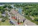 Aerial view of waterfront condos surrounded by lush trees at 104 Pier 33 Dr # 312, Mooresville, NC 28117