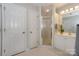 Bathroom showcasing a glass-enclosed shower and well-lit vanity at 104 Pier 33 Dr # 312, Mooresville, NC 28117