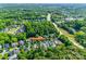 Aerial view of 117 Mills Lane highlighting the location within a lush, green neighborhood at 117 Mills Ln, Fort Mill, SC 29708