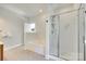 Bright bathroom with a separate shower and soaking tub, featuring modern fixtures at 117 Mills Ln, Fort Mill, SC 29708