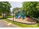 Community playground featuring colorful slides, climbing structures, and a soft landing surface at 117 Mills Ln, Fort Mill, SC 29708
