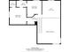 The home's second floor plan, featuring bedrooms, a loft, an open space, and a bathroom at 13914 Loch Loyal Dr, Charlotte, NC 28273