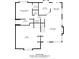A detailed floor plan showing the layout of the primary bedroom, kitchen, living room and other rooms at 13914 Loch Loyal Dr, Charlotte, NC 28273