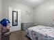Simple bedroom with neutral walls, carpet flooring, and traditional furniture at 1579 Matthews Dr, Rock Hill, SC 29732