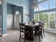 Dining room with table, chairs, large windows, wainscotting, and lots of natural light at 1579 Matthews Dr, Rock Hill, SC 29732