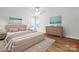 The bedroom offers ample natural light and is tastefully decorated with neutral tones at 260 Treebark Rd, Statesville, NC 28625