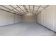 Interior of metal detached garage at 260 Treebark Rd, Statesville, NC 28625